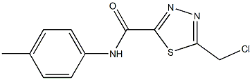 5-(CHLOROMETHYL)-N-(4-METHYLPHENYL)-1,3,4-THIADIAZOLE-2-CARBOXAMIDE Structure