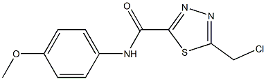 5-(CHLOROMETHYL)-N-(4-METHOXYPHENYL)-1,3,4-THIADIAZOLE-2-CARBOXAMIDE Struktur