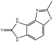 6H-Imidazo[4,5-e]benzothiazole-7-thiol,2-methyl-(6CI) Struktur