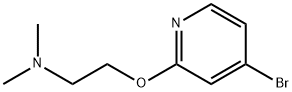 2-((4-溴吡啶-2-基)氧基)-N,N-二甲基乙烷-1-胺,1142944-58-8,结构式