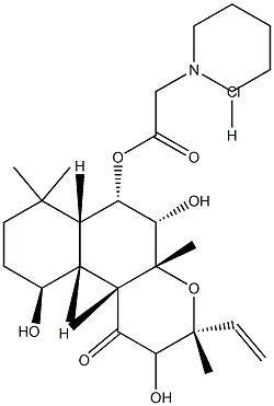 6-((piperidino)acetoxy)-7-desacetylforskolin 结构式