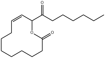 12-keto-9(2)-octadecen-11-olide 结构式