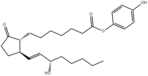 11-deoxyprostaglandin E1 4-hydroxyphenyl ester Structure