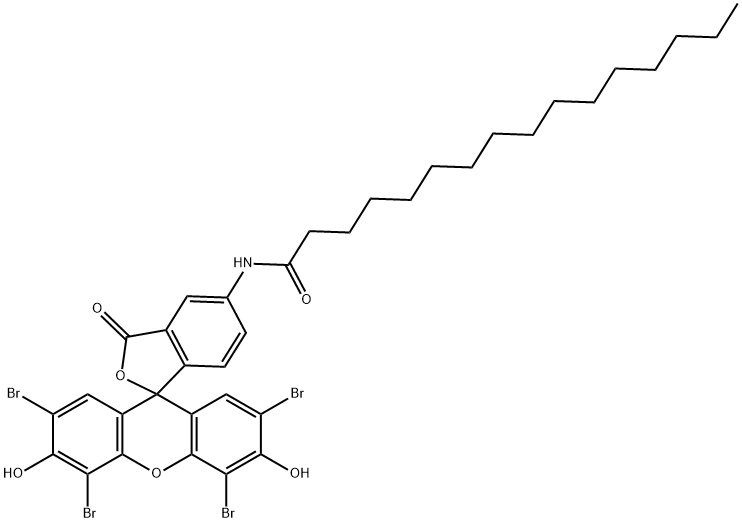 5-(N-hexadecanoyl)aminoeosin Struktur