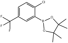 2-氯-5-(三氟甲基)苯硼酸频呢醇酯, 1146214-95-0, 结构式