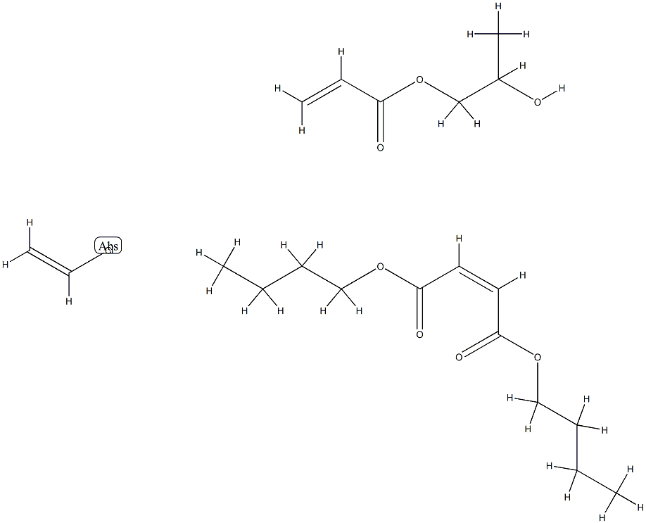 2-(Z)-Butenedioic acid, dibutyl ester polymer with chloroethene and 1,2-propanediol mono-2-propenoate Structure
