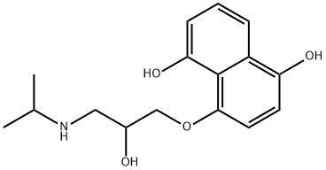 4,8-dihydroxypropranolol 结构式