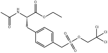 (S)-ethyl 2-acetamido-3-(4-(((2,2,2-trichloroethoxy)sulfonyl)methyl)phenyl)propanoate(WXC02982) Struktur