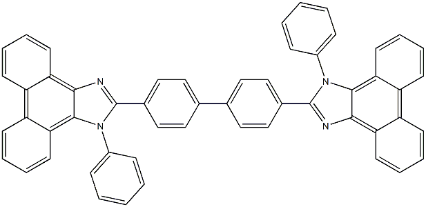 2,2'-[1,1'-联苯]-4,4'-二基二[1-苯基-1H-菲并[9,10-D]咪唑,1147081-46-6,结构式