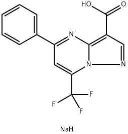 5-苯基-7-三氟甲基-吡唑[1,5-A]嘧啶-3-羧酸, 1147198-16-0, 结构式