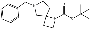 6-苄基-1,6-二氮杂螺[3.4]辛-1-甲酸叔丁基酯 结构式