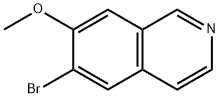 6-溴-7-甲氧基异喹啉 结构式