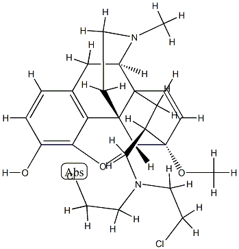 7-bis(beta-chloroethyl)aminomethyl-6,14-endoethenotetrahydrooripavine 结构式