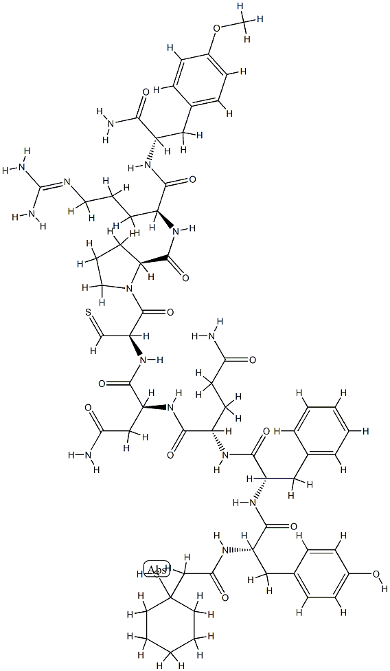 114872-15-0 argipressin, beta mercapto-beta,beta-cyclopentamethylenepropionic acid(1)-O-methyl-Tyr(2)-TyrNH2(9)-