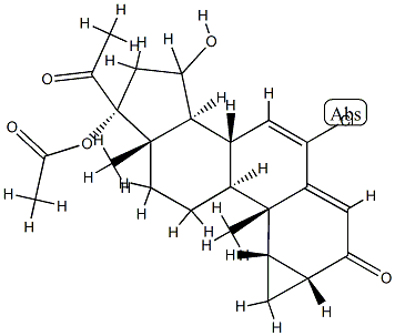 15-hydroxycyproterone acetate Structure