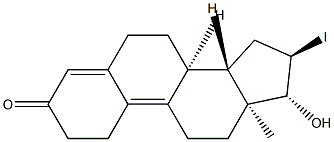 delta(9)-16-iodo-19-nortestosterone,114896-44-5,结构式