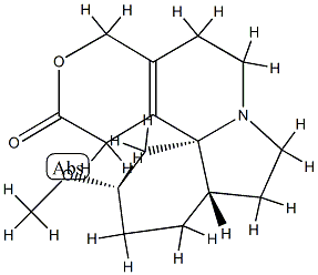 14,17-ジヒドロ-3β-メトキシ-16(15H)-オキサエリトリナン-15-オン 化学構造式