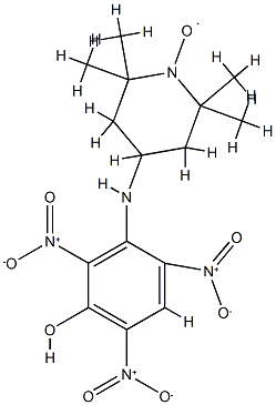 2,2,6,6-tetramethyl-4-(3-picrylamino)piperidine N-oxide Structure
