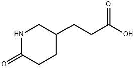 3-(6-oxopiperidin-3-yl)propanoic acid Struktur