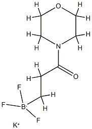 Potassium3-trifluoroborato-4-mopholinopropan-1-one Struktur