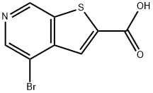 4-溴噻吩并[2,3-C]吡啶-2-羧酸, 1151512-25-2, 结构式
