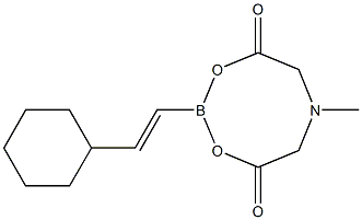 trans-(2-Cyclohexylvinyl)boronic  acid  MIDA  ester Struktur