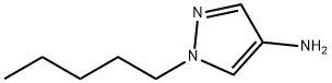 1-ペンチル-1H-ピラゾール-4-アミン 化学構造式