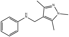 N-[(1,3,5-trimethyl-1H-pyrazol-4-yl)methyl]aniline 结构式