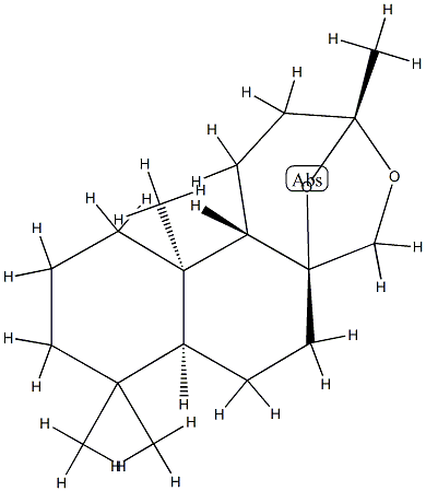 1153-35-1 (3R)-1,2,3,6,7,7aα,8,9,10,11,11a,11bβ-Dodecahydro-3,8,8,11aα-tetramethyl-5H-3β,5aβ-epoxynaphth[2,1-c]oxepin