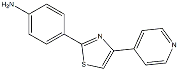 2-(4-氨基苯基)-4-(4-吡啶基)噻唑, 1153000-38-4, 结构式