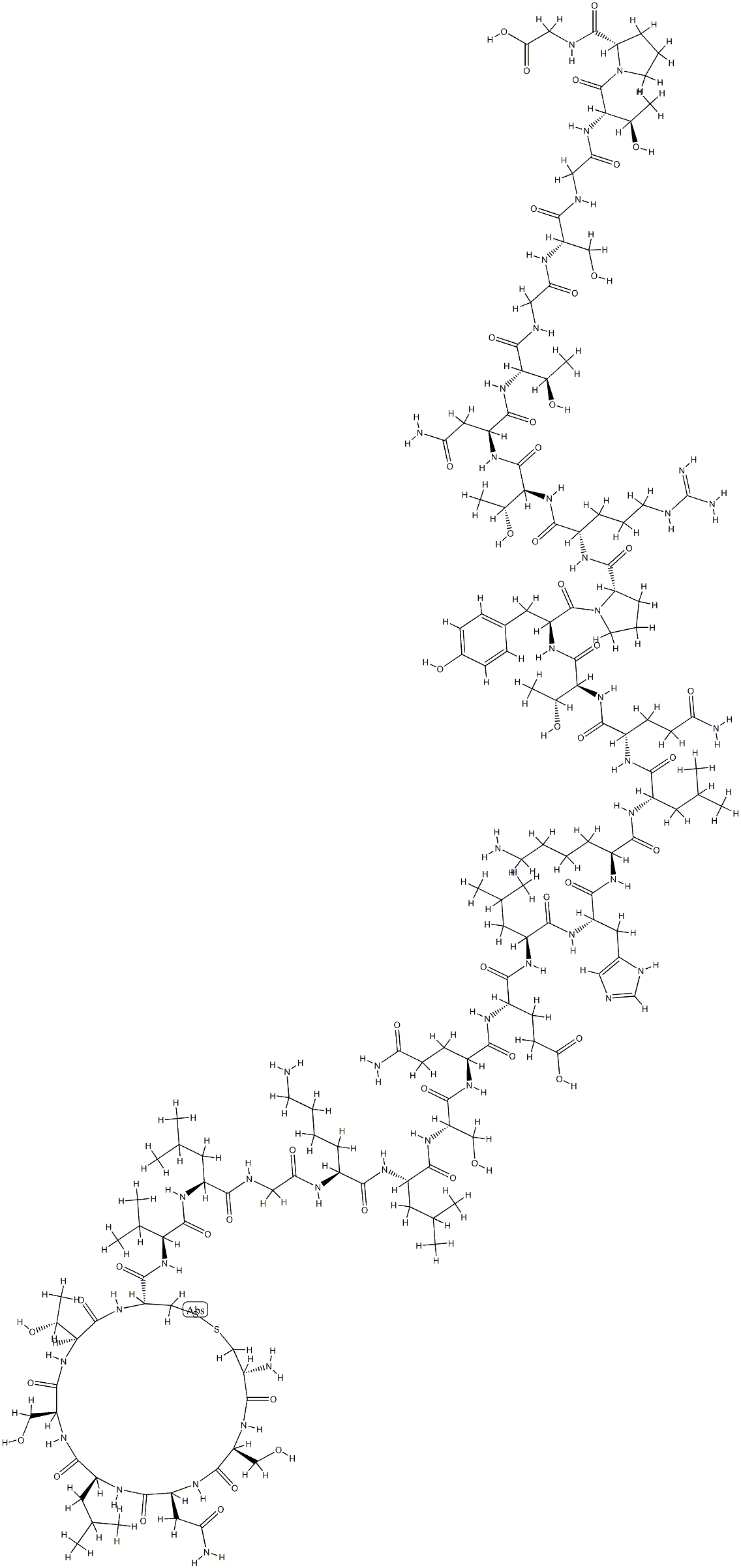 32a-Glycine-calcitonin (SalMon) Structure