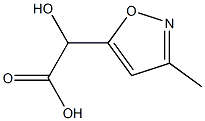 5-Isoxazoleaceticacid,-alpha--hydroxy-3-methyl-(9CI) Structure