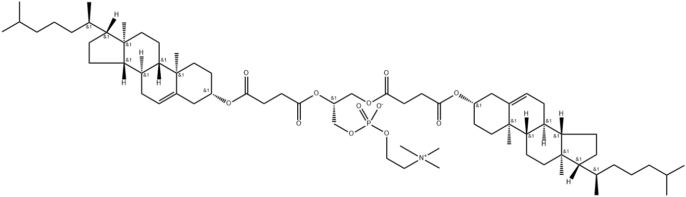 1,2-dicholesterylheMisuccinoyl-sn-glycero-3-phosphocholine 化学構造式