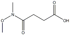 4-(methoxy(methyl)amino)-4-oxobutanoic acid Struktur