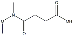 4-(methoxy(methyl)amino)-4-oxobutanoic acid 化学構造式