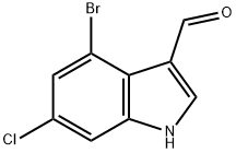4-Bromo-6-Chloro-1H-Indole-3-Carbaldehyde(WXC01660) 化学構造式