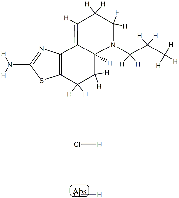 6-propyl-4,5,5a,6,7,8-hexahydrothiazolo(4,5-f)quinolin-2-amine 化学構造式