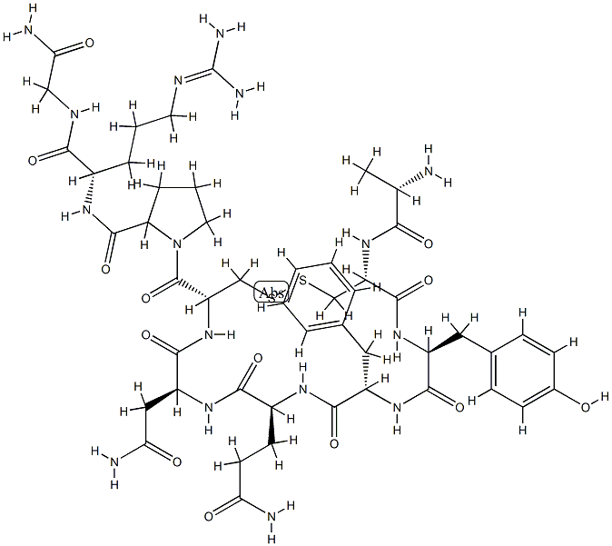 argipressin, Ala(10)- 化学構造式