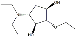 1,3-Cyclopentanediol,4-(diethylamino)-2-ethoxy-,(1alpha,2bta,3alpha,4bta)-(9CI) 结构式