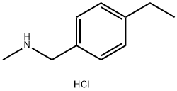 (4-エチルベンジル)メチルアミン塩酸塩 化学構造式