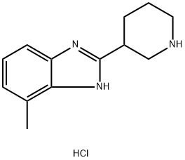 4-甲基-2-哌啶-3-基-1H-苯并咪唑二盐酸盐,1158346-88-3,结构式