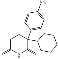 (+/-)-3-(4-氨基苯基)-3-环己基哌啶-2,6-二酮 结构式