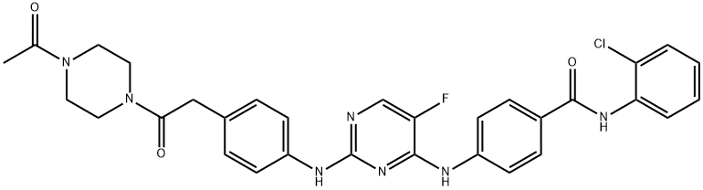 Aurora A inhibitor II,1158838-43-7,结构式