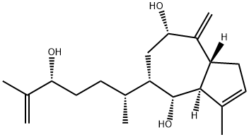 (3aS)-1,3aα,4,5,6,7,8,8aβ-Octahydro-5α-[(1R,4R)-4-hydroxy-1,5-dimethyl-5-hexenyl]-3-methyl-8-methyleneazulene-4α,7α-diol,115890-56-7,结构式