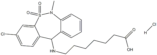 Tianeptine HCl Structure