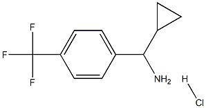 C-Cyclopropyl-C-(4-trifluoromethyl-phenyl)-methylamine hydrochloride Structure
