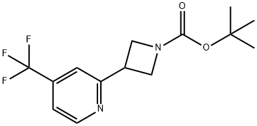 tert-butyl 3-(4-(trifluoroMethyl)pyridin-2-yl)azetidine-1-carboxylate Struktur