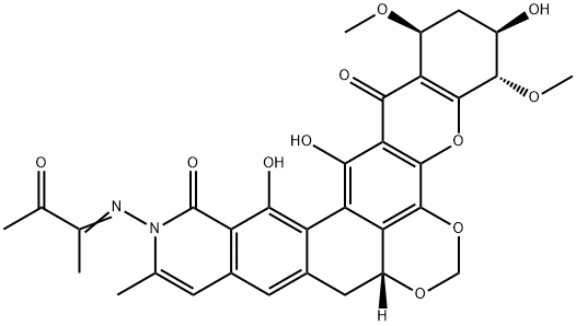 游动放线菌酮 G, 116200-82-9, 结构式