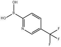 5-(トリフルオロメチル)ピリジン-2-ボロン酸 化学構造式