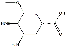 beta-D-xylo-Hexopyranosiduronic acid, methyl 3-amino-3,4-dideoxy- (9CI) Structure